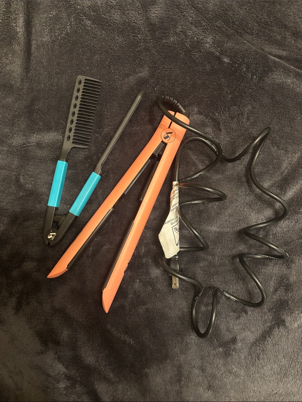 Hair Straightener & Styling Comb Set